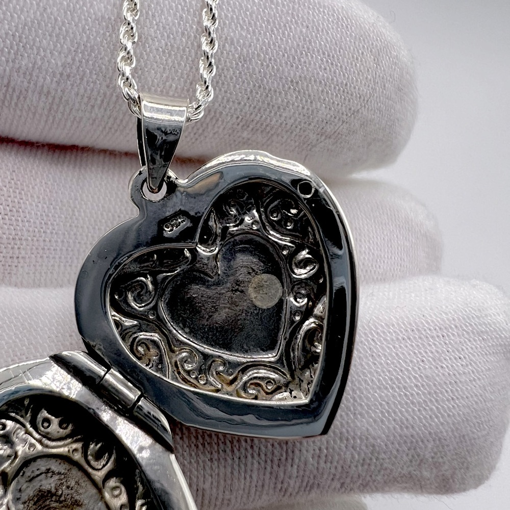 Sterling Silver Heart Locket - Picture 11 of 17